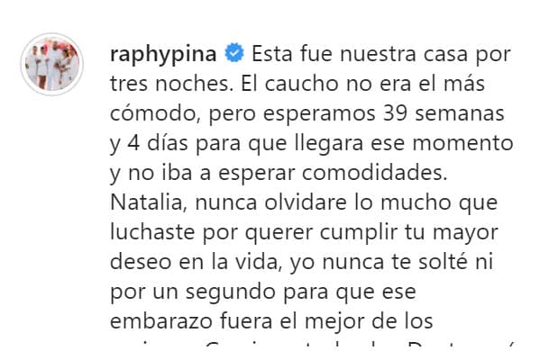 En el mensaje, valoró la "lucha" de Natti Natasha "por querer
<b><a href="https://www.univision.com/shows/premio-lo-nuestro/fotos-natti-natasha-embarazo-premio-lo-nuestro-2021-fotos" target="_blank">cumplir su mayor deseo en la vida</a></b>".
<br>