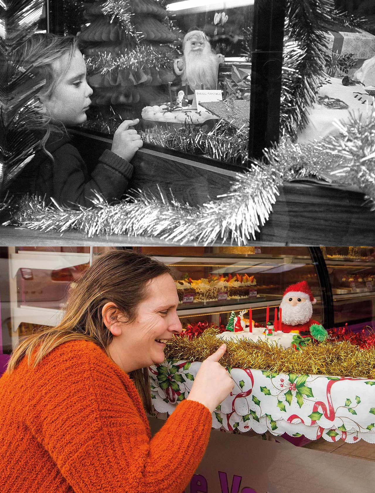 “Íbamos a menudo a esa panadería y mamá compraba todos nuestros pasteles de cumpleaños de allí”, dijo Tracey Beard, quien fue retratada por Porsz en 1980. Fue fotografiada otra vez en el mismo lugar cuatro décadas después.
<br>
<br>Una vez publicado el libro ‘
<i>Reunions’</i> los hallazgos de protagonistas de las antiguas fotos no pararon y Porsz decidió continuar con el proyecto.