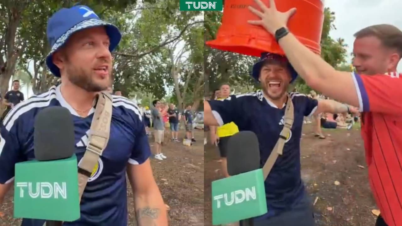 Fans de Escocia imponen curiosa tradición en estatuas de Miami