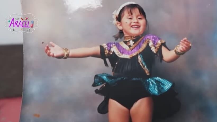 Así lucía Gomita de niña.