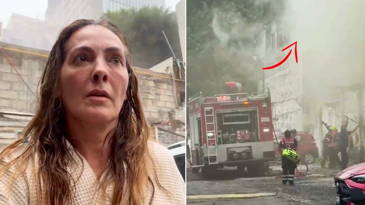 Hija de Eric del Castillo vive momentos de terror en medio de un incendio: video