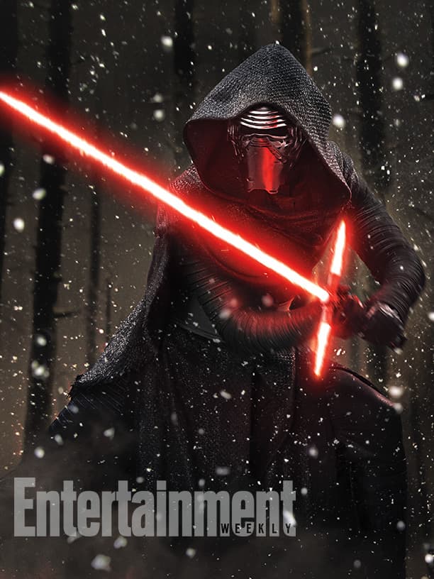 Éste es el malvado Kylo Ren, interpretado por Adam Driver.