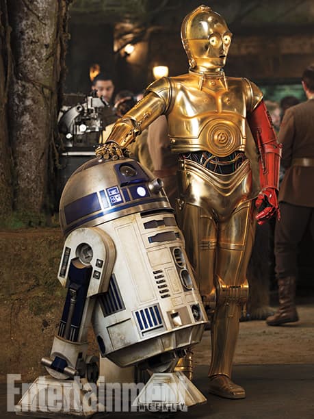 No podían faltar los inolvidables R2D2 y C3PO.