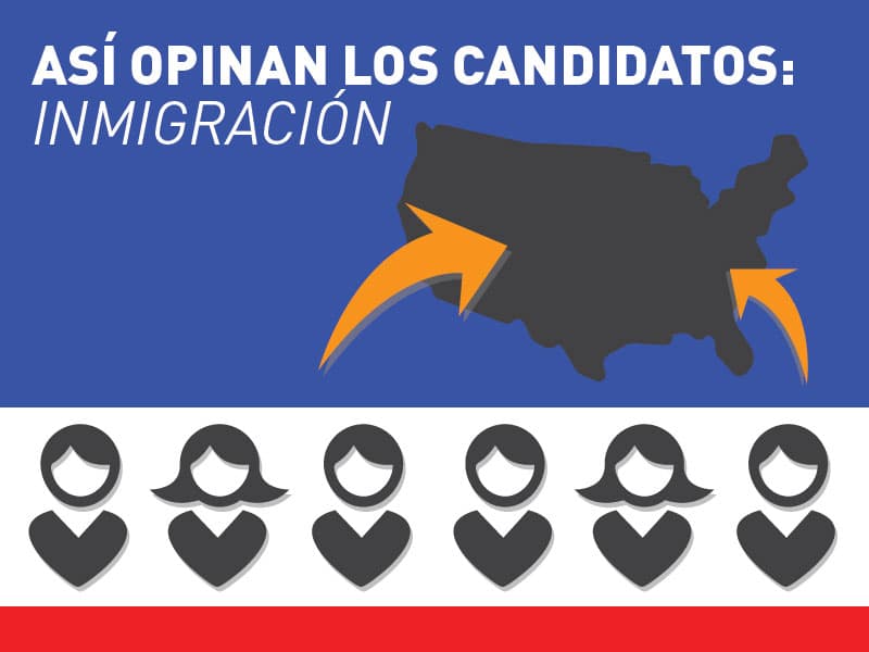 Así opinan los candidatos sobre inmigración
