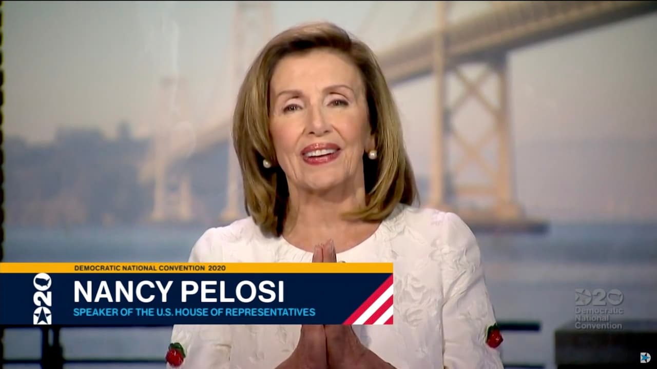 “¿Quién nos impide avanzar? Mitch McConell y Donald Trump”: la crítica de Nancy Pelosi en la Convención Nacional Demócrata