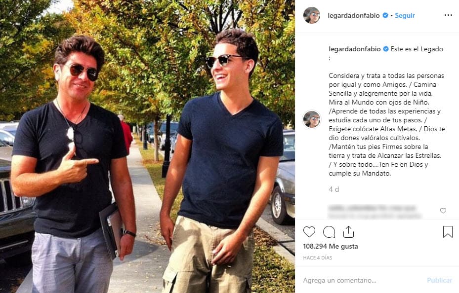 Sin embargo, el padre de Legarda asegura que no tiene nada en contra de la cantante: "Esto no pasa al carácter personal, mi hijo era novio de Luisa Fernanda y con ella tenemos una relación muy cordial de parte de nuestra familia, la he visto dos veces, me parece una niña trabajadora y todo el equipo es bastante luchador […] Quiero que se transmita el trabajo del artista, yo soy la persona encargada de hacer respetar su pensamiento y su trabajo", dijo en el programa Face2Face Atlanta Show.