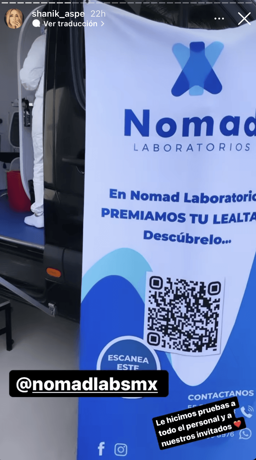 Y para no correr riesgos por la pandemia de 
<a href="https://www.univision.com/test/los-no-vacunados-ponen-en-riesgo-a-los-vacunados">COVID-19</a>, la conductora mostró que se le realizaron pruebas a todo el personal e invitados.