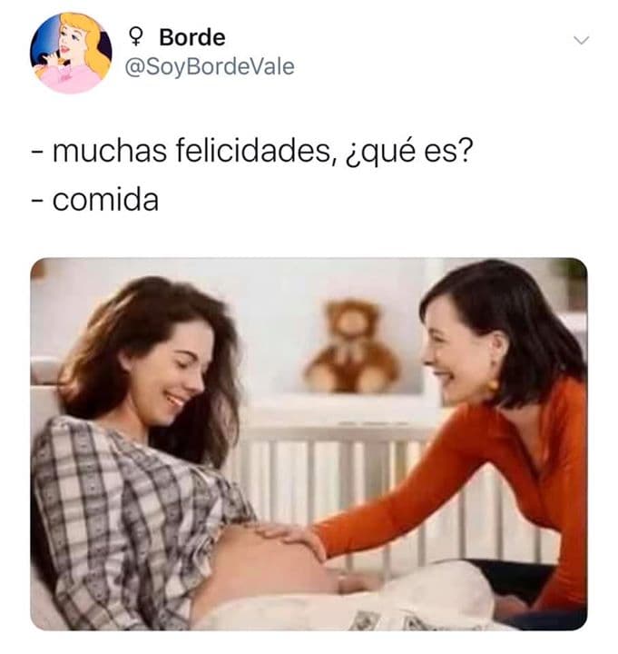 Barriga llena, corazón contento.