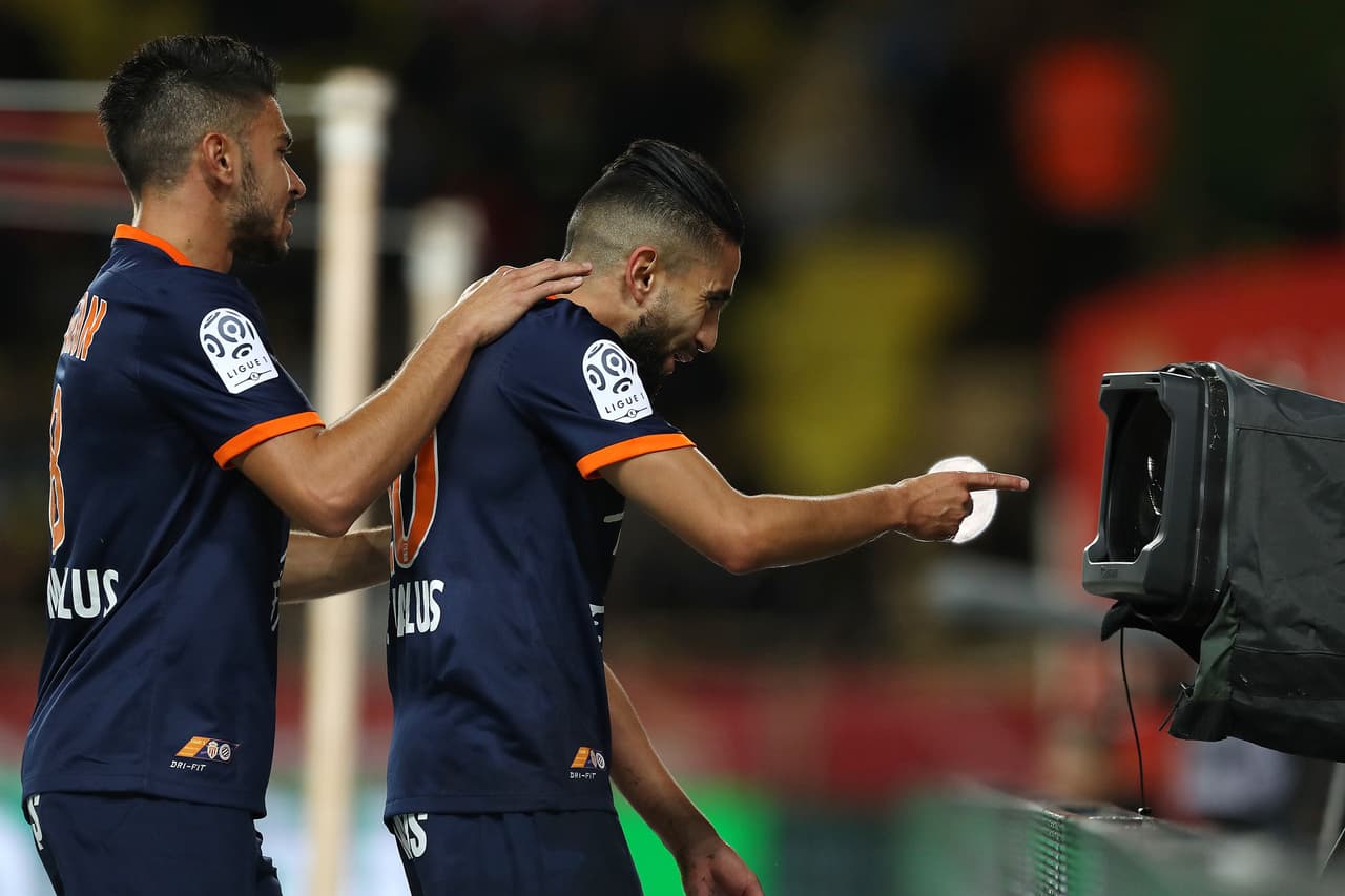 El argelino Ryad Boudebouz puso por delante al Montpellier al minuto nueve de juego frente a su público en el Stade de la Mosson.