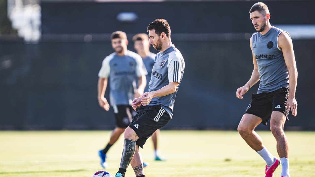 Messi vuelve a entrenar con Inter Miami y apunta a jugar ante Cincinnati