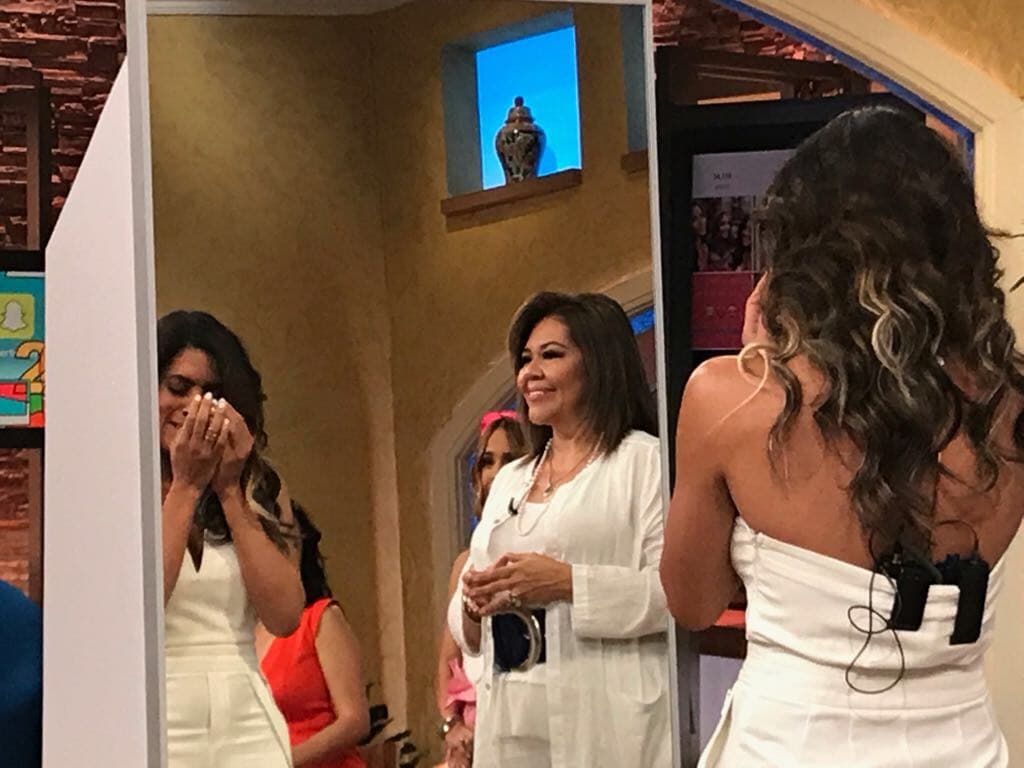 Sheila Morataya le pidió a Francisca que respirará profundo y se acercó a ella para controlar la situación.