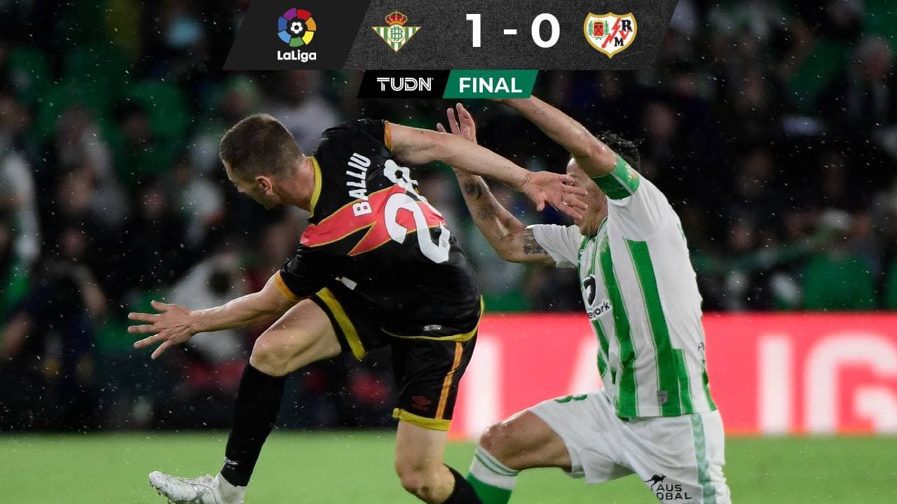 Guardado es 'tundido' pero ayuda al Real Betis a ganar al Rayo Vallecano