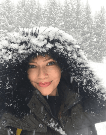 Cubierta de nieve, Ana Patricia compartió esta foto donde podemos imaginar el frío que deben estar sientiendo.