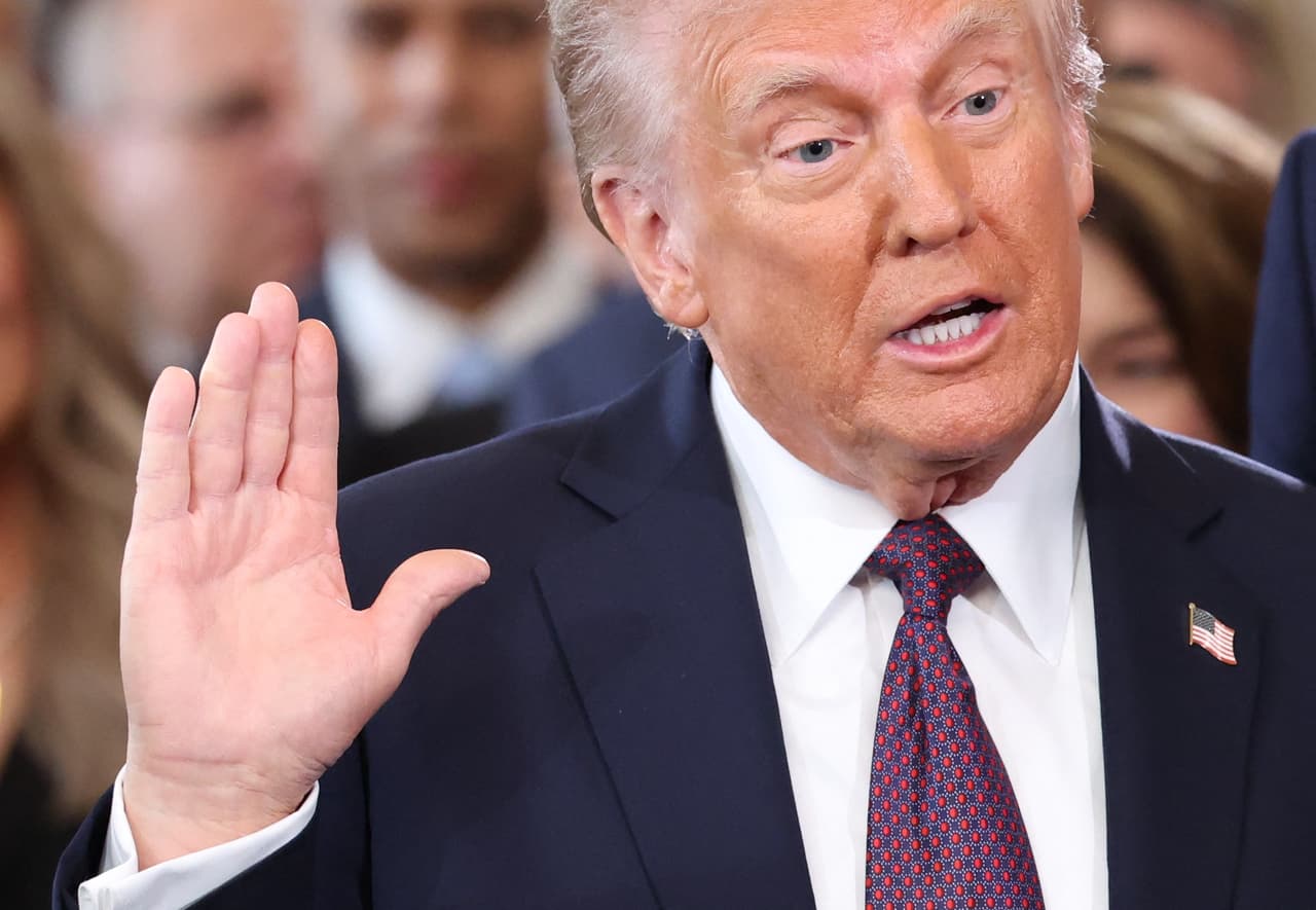 La toma de posesión de Trump, 20 de enero de 2025.