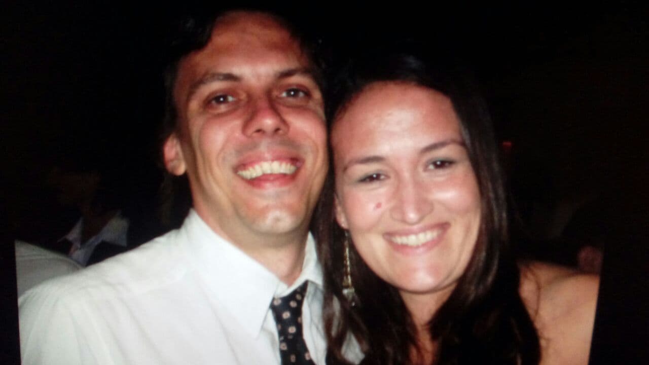 Ana Evans junto a su esposo Hernán Mendoza, quien falleció en Nueva York el pasado 31 de octubre de 2017 durante un ataque terrorista.