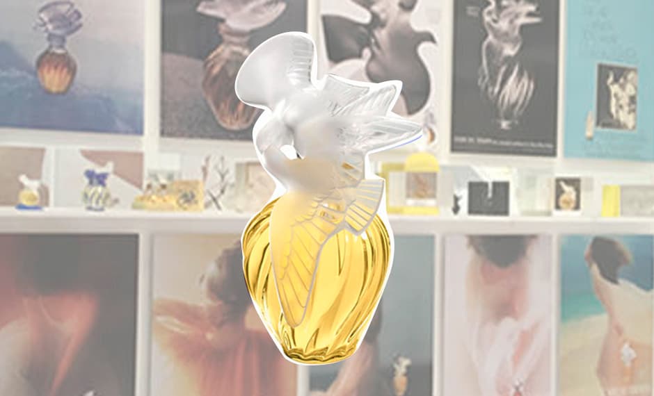 <h3> L’Air du Temps (1948) </h3>La posguerra requería de un perfume ligero, opuesto a las embriagadoras esencias de la época. Así es que a Robert Ricci se le ocurrió crear una fragancia fresca, que se adaptara a la personalidad de la mujer que la usara. Su frasco con dos palomas, y declarado '
<a href=" http://www.sofeminine.co.uk/perfumes/perfume-history-d21353c279205.html">Frasco de perfume del siglo XX</a>', lo diseñó él mismo tres años después. En 2010 Philip Starck creó una nueva versión para una edición limitada. 
<br>