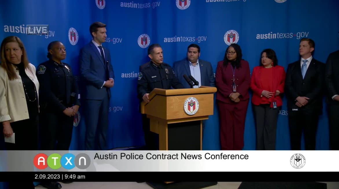 Policía de Austin y la ciudad anuncian que llegan en acuerdo para nuevo contrato