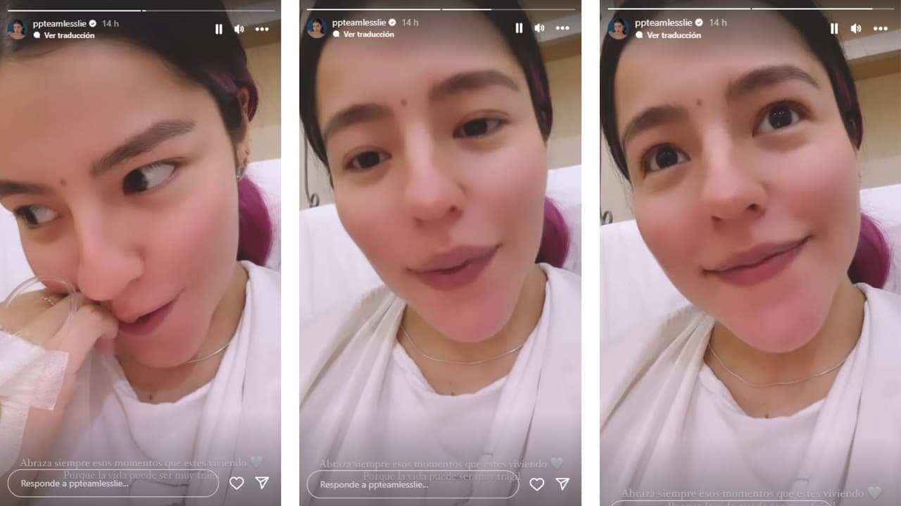 Así apareció Lesslie Polinesia desde el hospital.