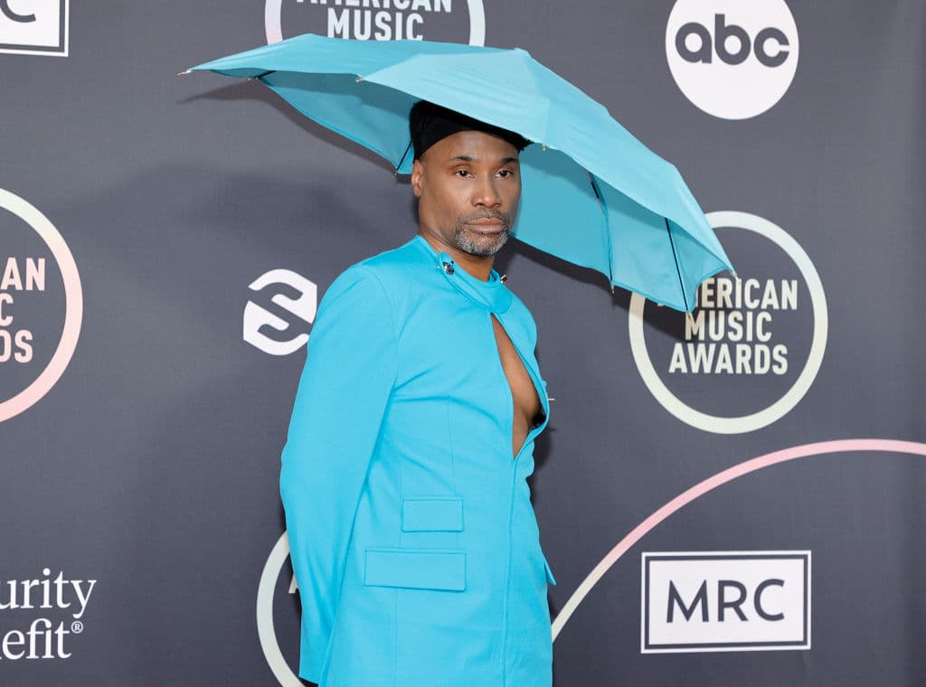 LOS ANGELES, CALIFORNIA - NOVEMBER 21: Billy Porter attends the 2021 American Music Awards at Microsoft Theater on November 21, 2021 in Los Angeles, California. (Photo by Amy Sussman/Getty Images)