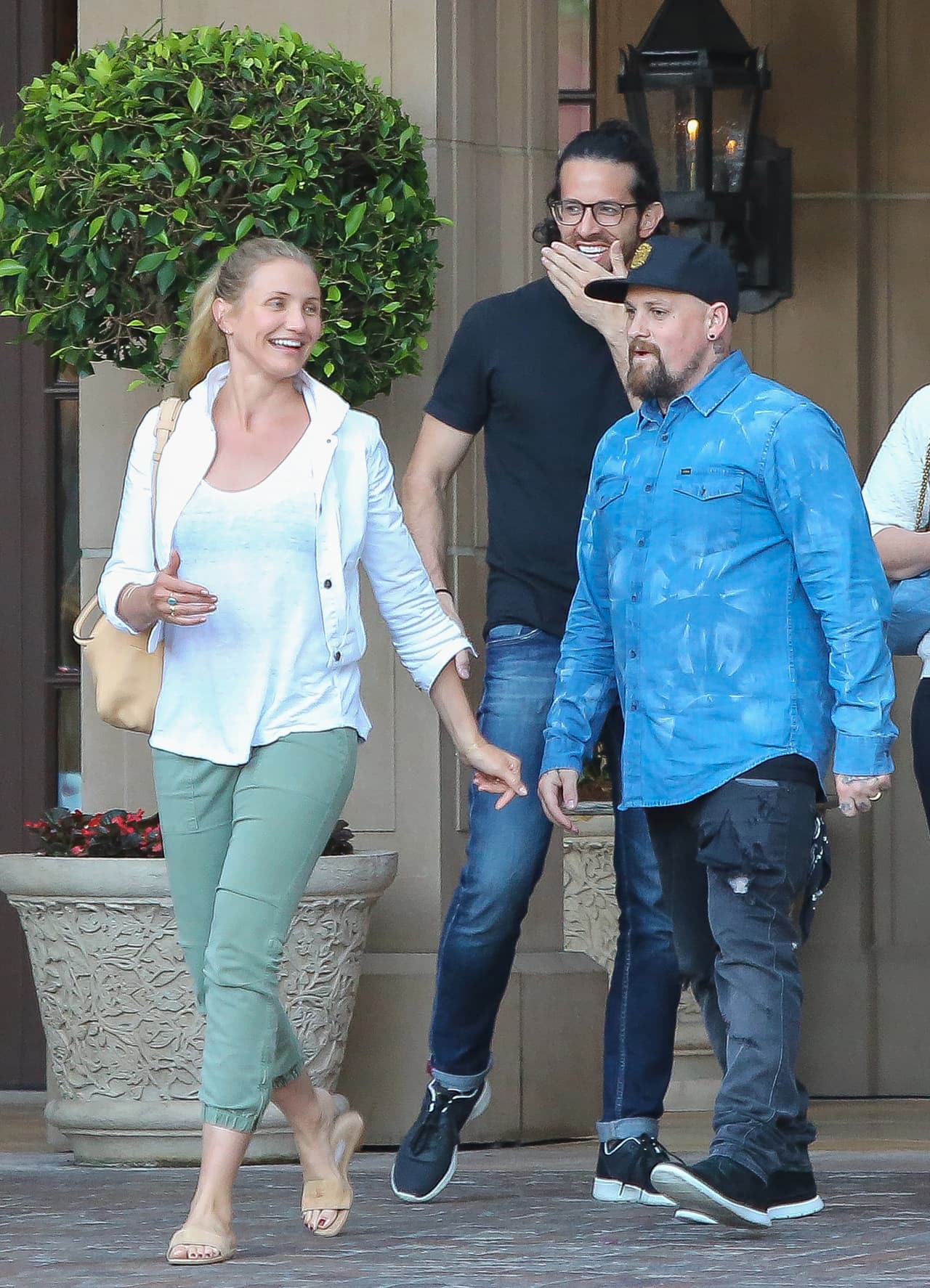 Benji y Cameron lucían muy felices.