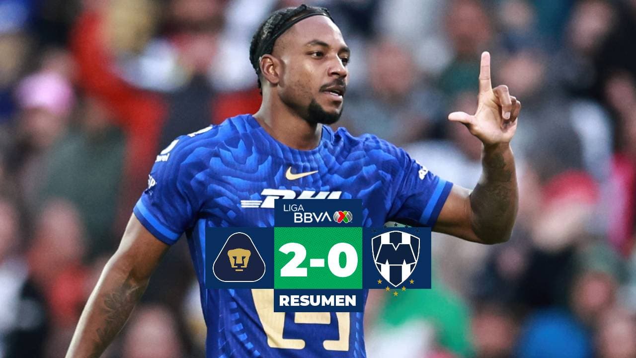 Pumas derrota a Monterrey en partido de la jornada 7 del CL25