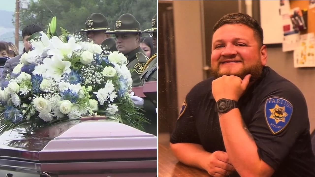 “Se siente mucho el dolor”: dan último adiós a oficial del Valle Central de California