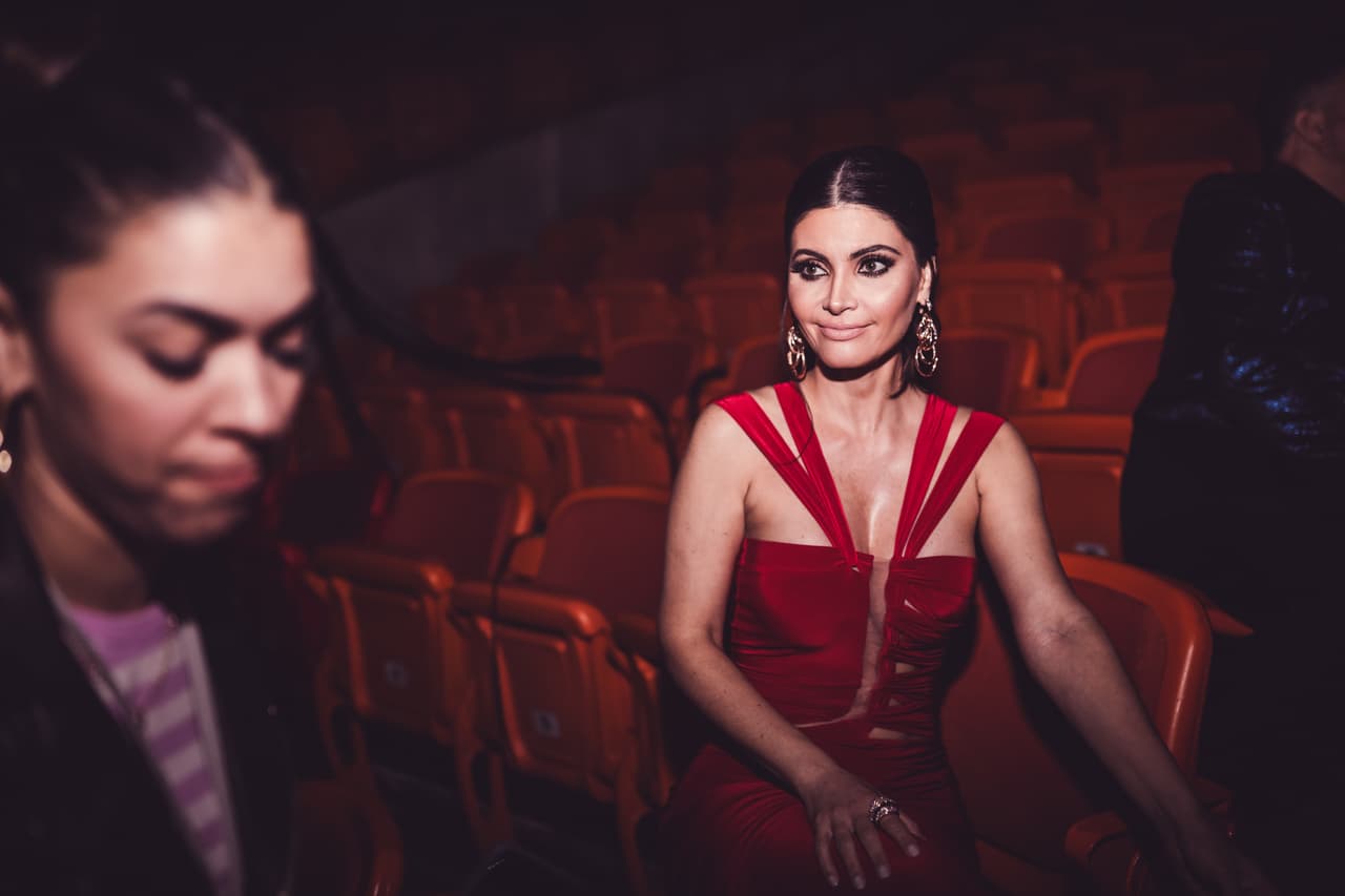 Chiquinquirá Delgado se cambió de vestido antes de salir a presentar.