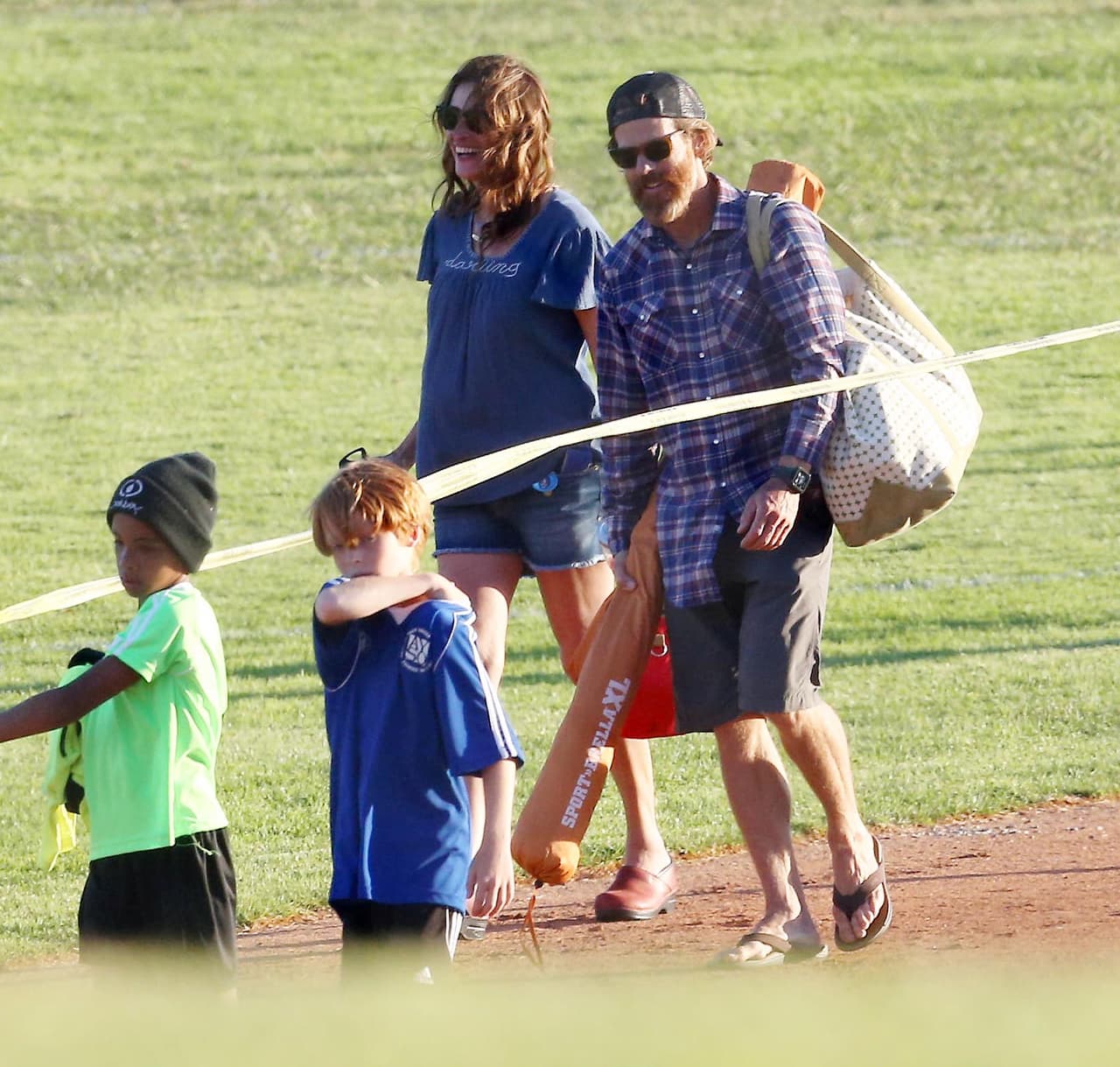 Esta pareja no parece estar al borde del divorcio.