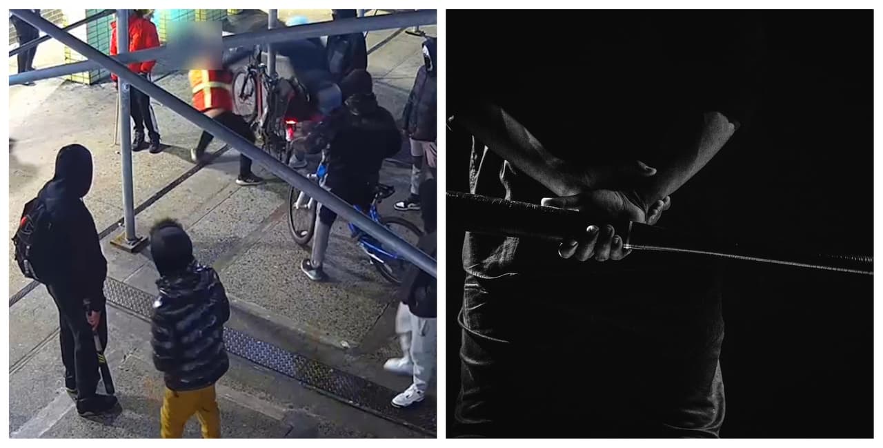 Lo salvó el casco: repartidor de comida sobrevive violento ataque con un bate