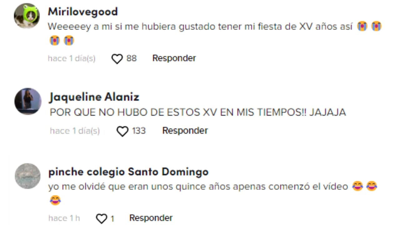 Reacciones de TikTok