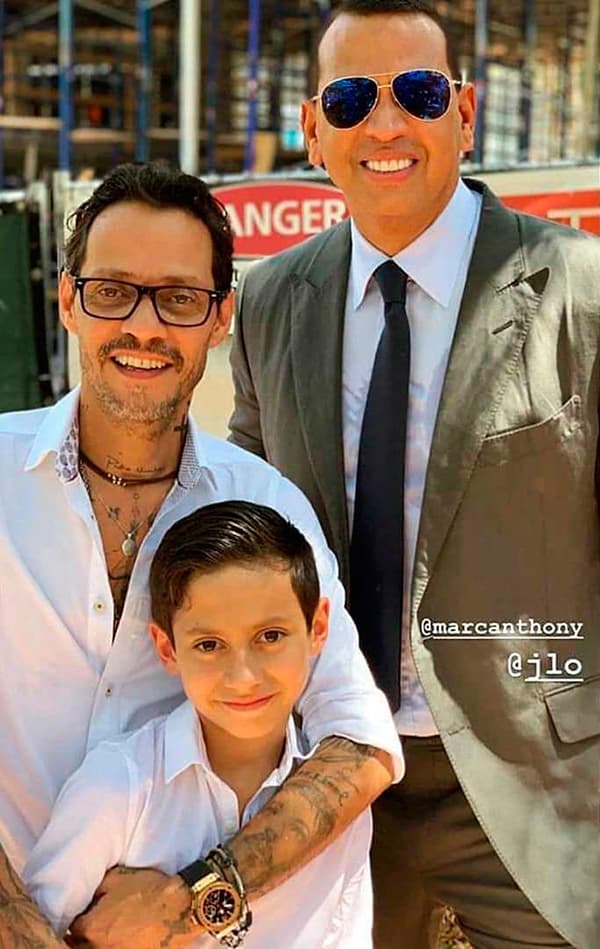 En aquel festejo no solo llamó la atención la excelente relación que existe entre Marc y JLo, también lo bien que se lleva con Alex Rodríguez, la actual pareja de su ex.