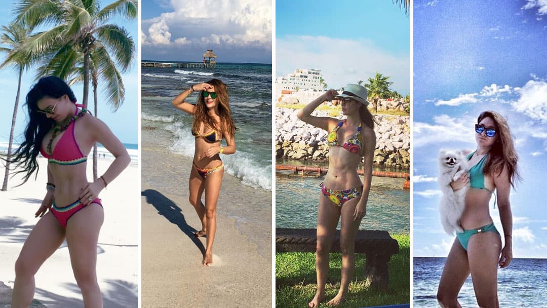 A las famosas les encanta lucir bien y más cuando se trata de un bikini. Mira la galería que te dejará con la boca abierta.