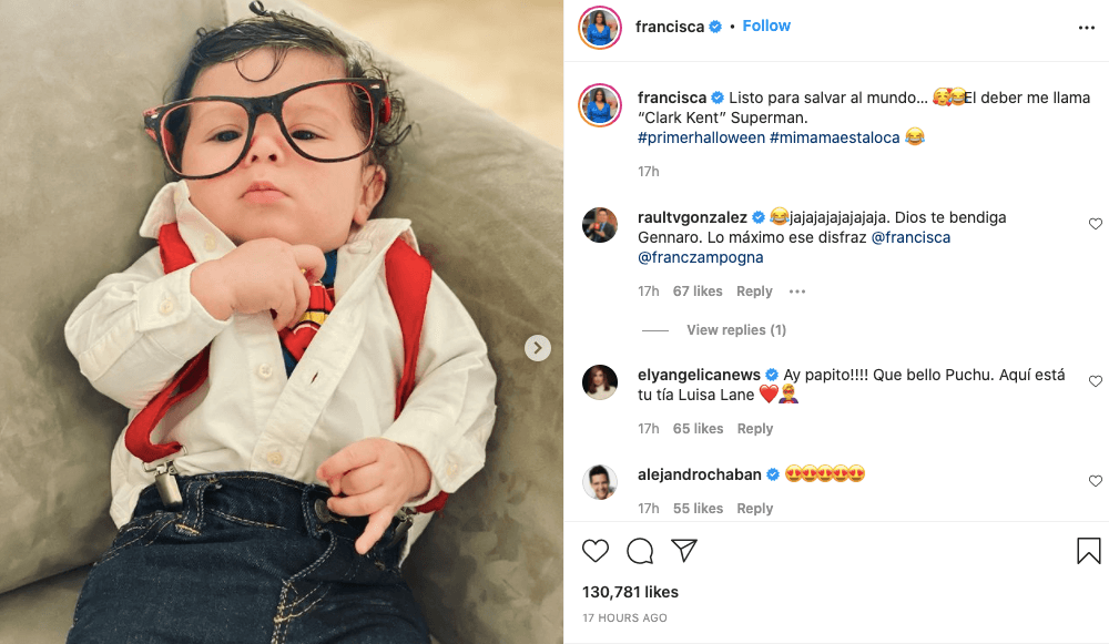 Y 
<a href="https://www.univision.com/famosos/francisca-lachapel-beby-gennaro-momentos-tiernos-fotos">el pequeño Gennaro</a> celebró su primer Halloween como Clark Kent, causando ternura en redes sociales.