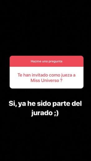 La ex Miss Universo aseguró que tras su reinado, también ha sido parte del jurado en este importante certamen.