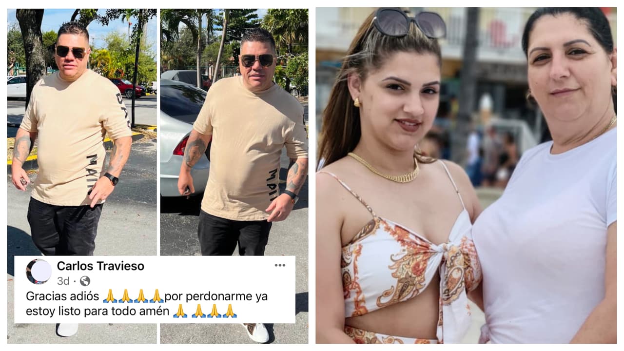 Carlos Travieso, quien está acusado del asesinato de una madre y su hija en un apartamento de Miami, habría hecho extrañas publicaciones en sus redes sociales, días, y horas, antes de cometer el crimen.