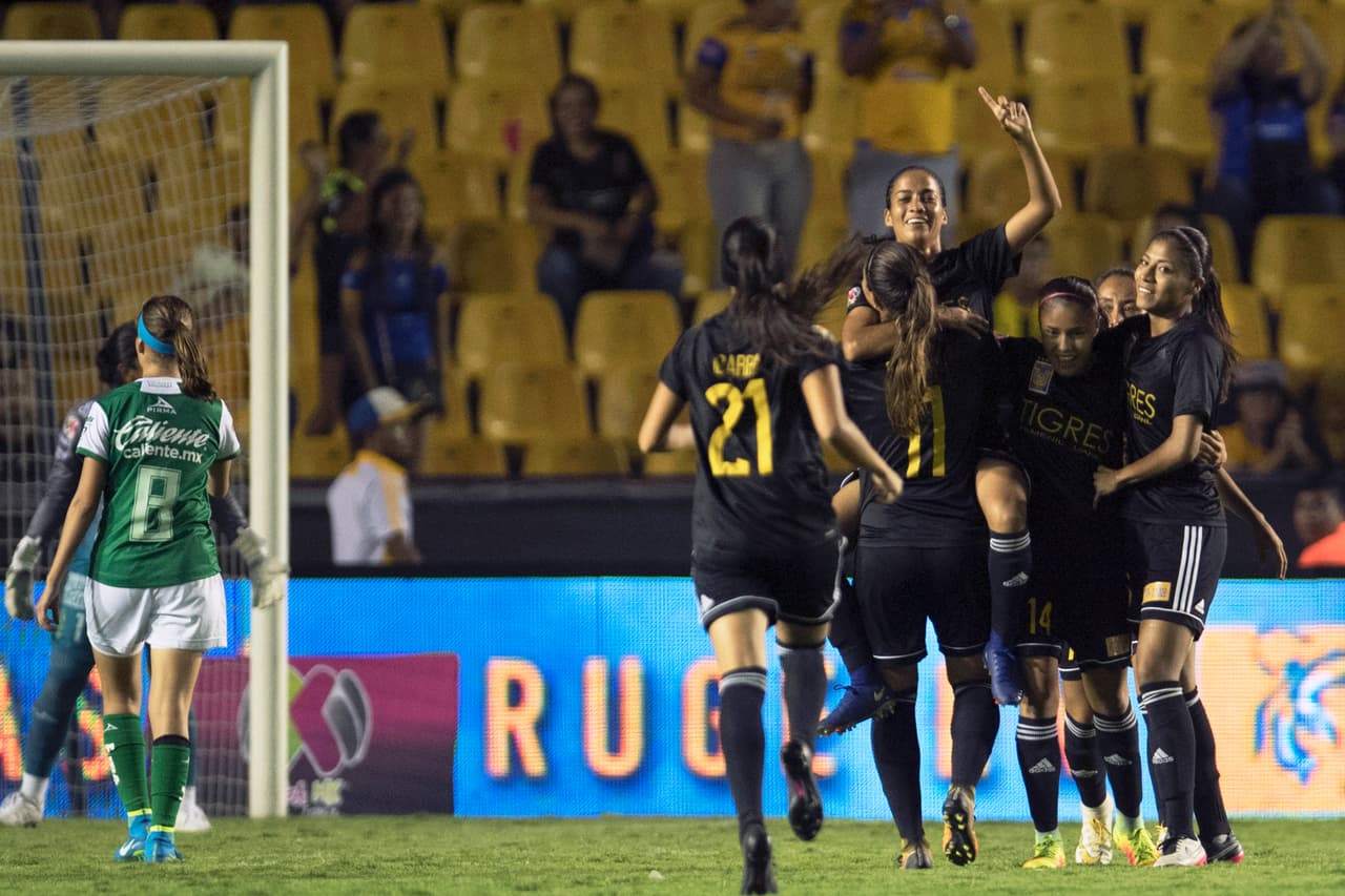Histórica vapuleada en Liga MX femenil; Tigres aplastó 9-0 a León
