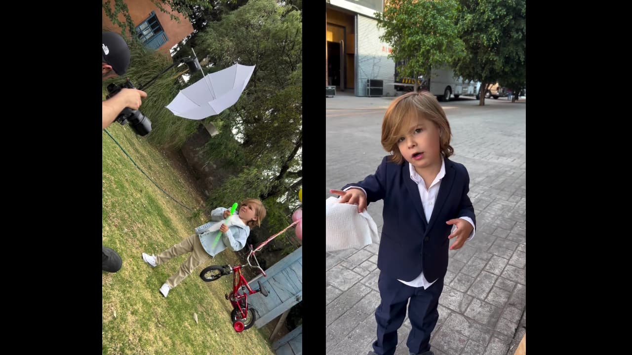 Así fue el debut de Bosco, hijo de Brandon Peniche, en la actuación