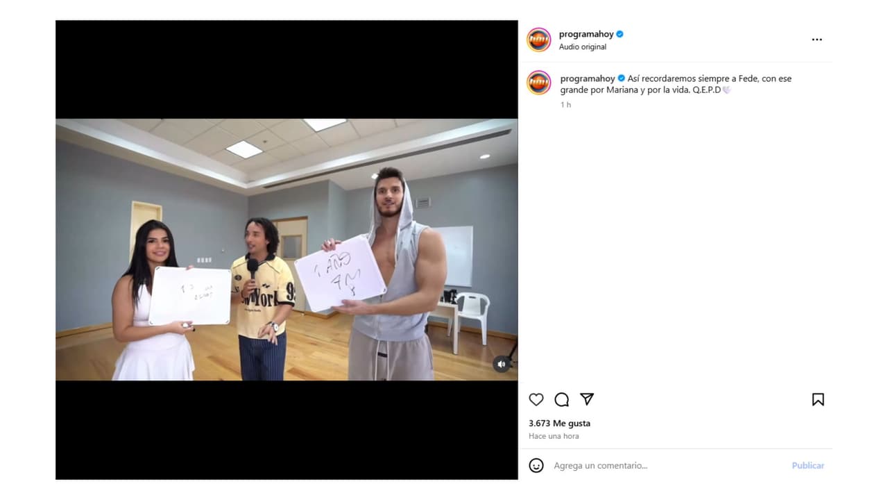 La última aparición del cantante fue en el programa Hoy.