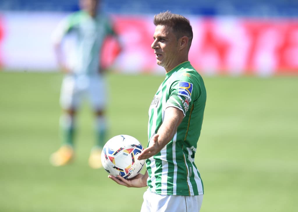 Joaquin del Real Betis durante el partido.