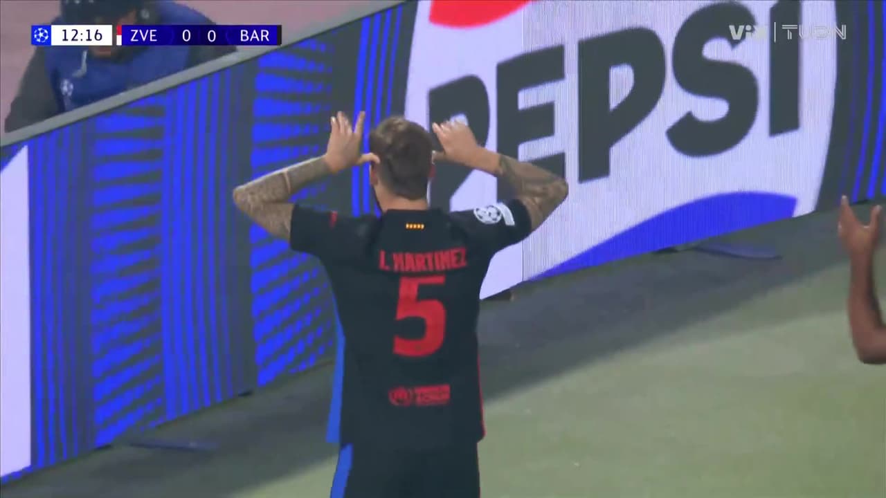 ¡Gol del Barcelona!Iñigo remata de cabeza y pone el primero para los culés 