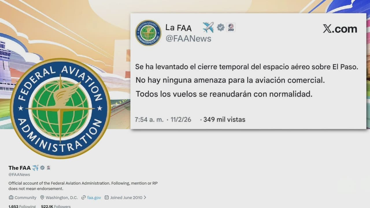Reanudan todos los vuelos en el Aeropuerto Internacional de El Paso: ¿Qué fue lo que ocurrió?