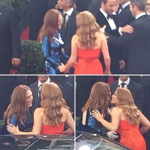 Amy Adams presumió su encuentro con Julianne Moore.
