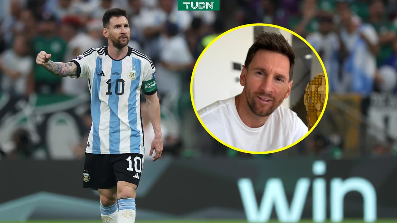 Messi sorprende a fans con peculiar Copa del Mundo. ¿La comprarías?