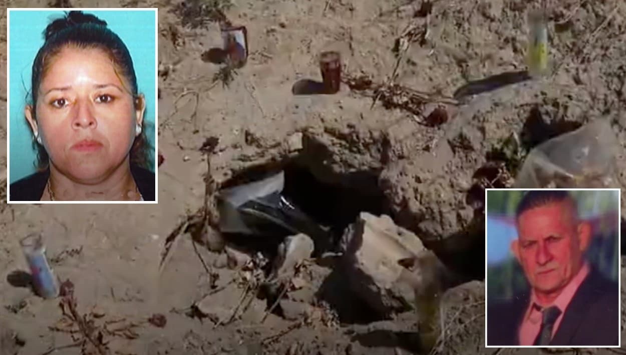 Asesino cava con las manos la tumba de su esposa en Los Ángeles: sus hijos ansían llevarla a El Salvador