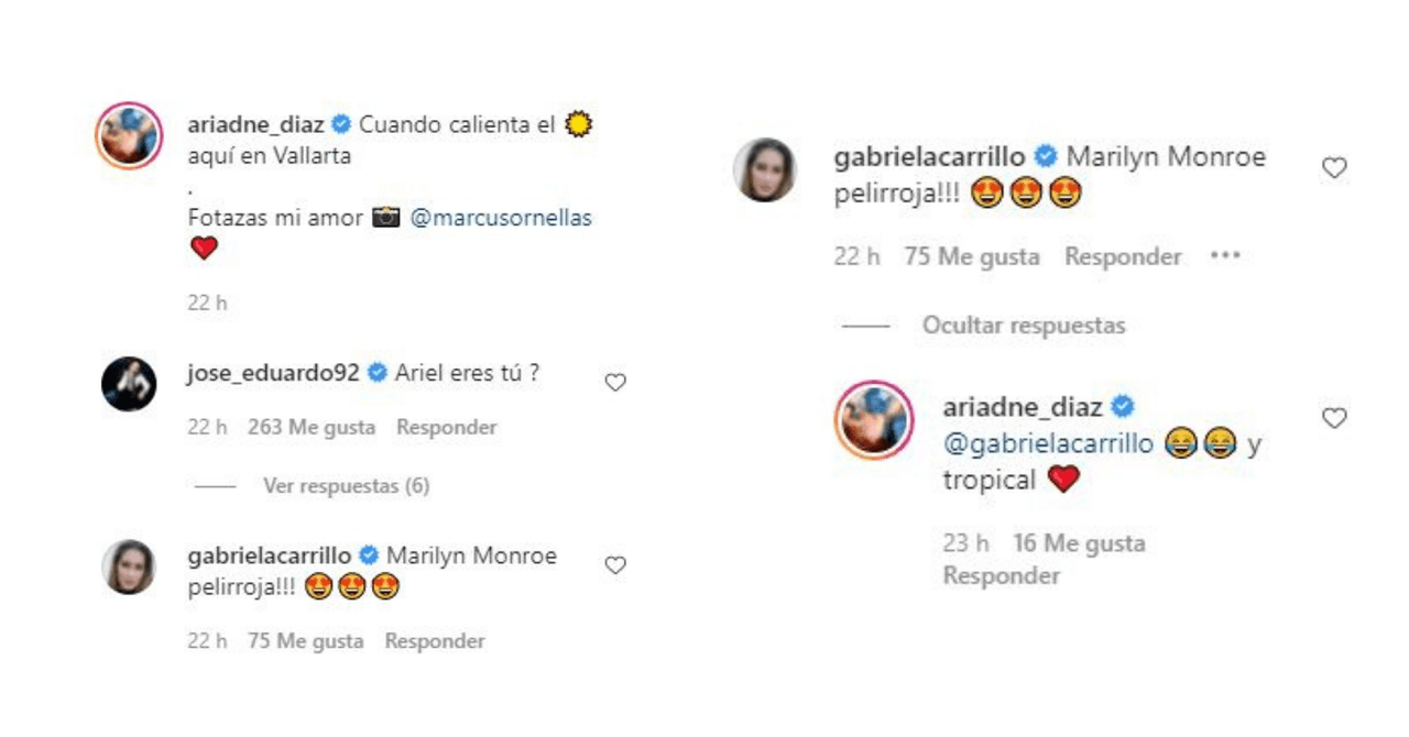 Compararon a Ariadne Díaz con 'La Sirenita' y Marylin Monroe