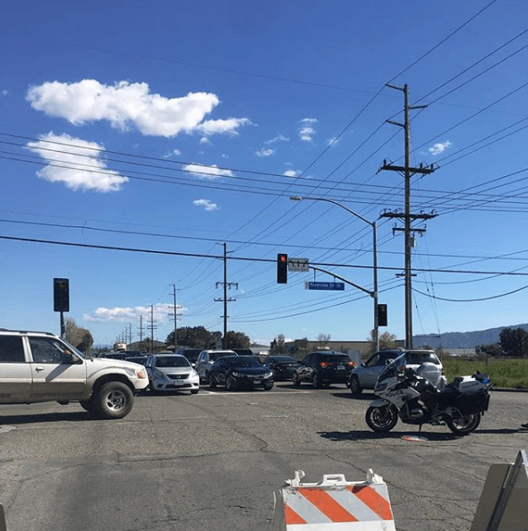 Colapsando las vías y los servicios dispuestos para el anunciado florecimiento del área.