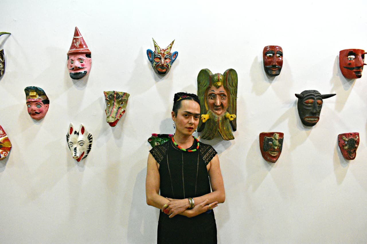 La colección de máscaras fue curada por Juan Coronel Rivera, nieto del muralista mexicano Diego Rivera. La exhibición es gratuita y está vigente hasta el 11 de octubre.