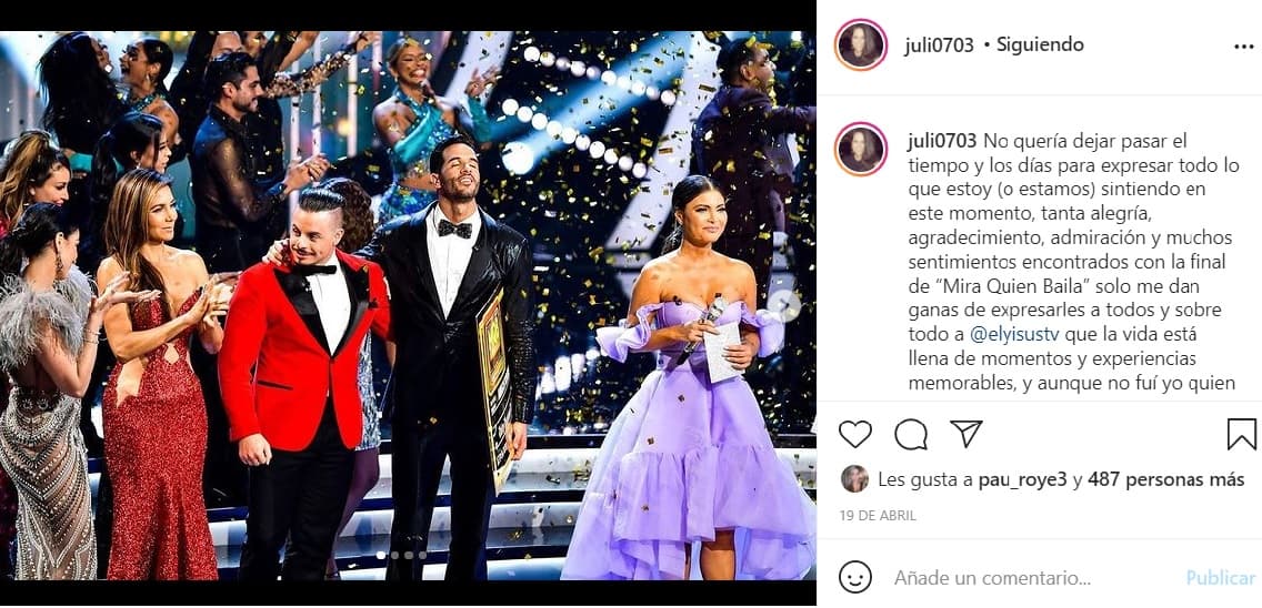 Su esposa está orgullosa de cada logro y lo expresa a los cuatro vientos en redes sociales. La prueba está en el texto que le dedicó tras su triunfo en Mira Quién Baila Univision All Stars este 2021.