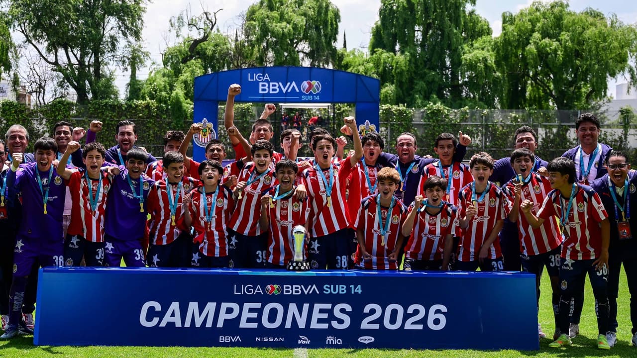 Guadalajara Sub-14 conquista el título del Clausura 2026 sobre Pachuca