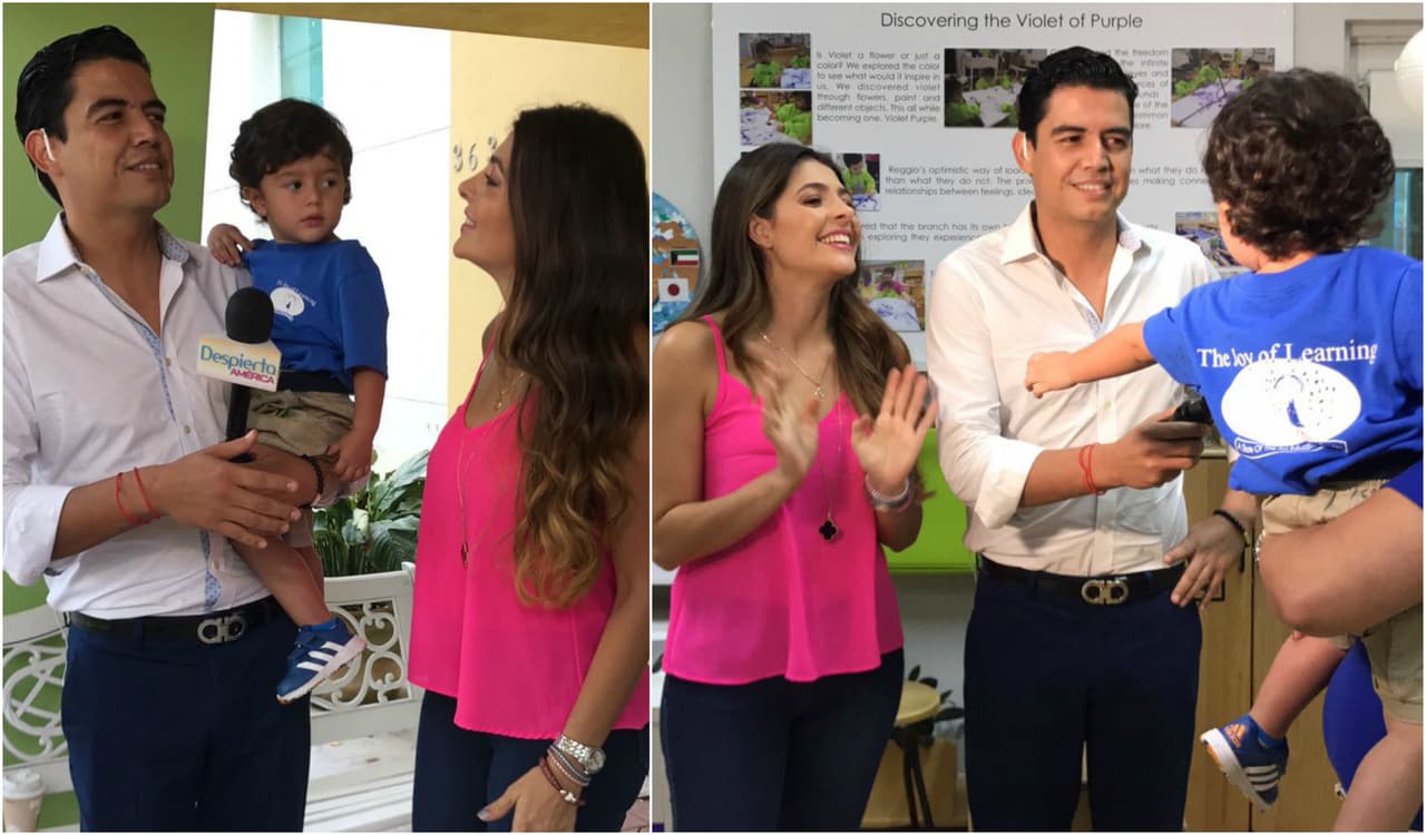 ¿Quién lloró primero? Orlando Segura y Catalina Mesa llevaron a Joshua a su primer día de escuela